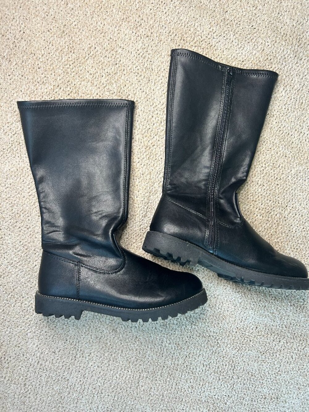 Sonoma Girls Black Studded Slip on Boots
